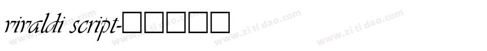 vivaldi script字体转换